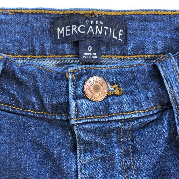 J. Crew Mercantile Raw Edge Denim Mini Shirt - Picture 3 of 6